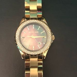 MK gold watch